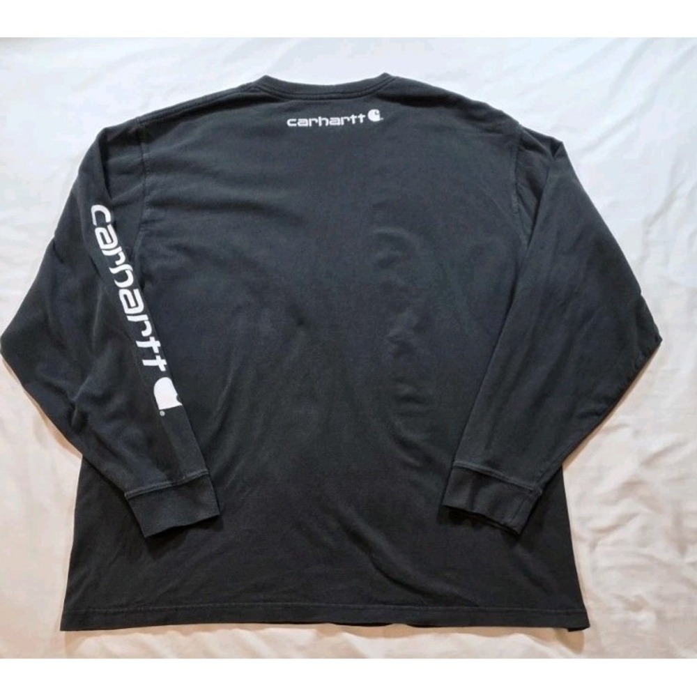 Carhartt Loose Fit Signaturw Sleeve T-Shirt Long Sleeve Logo‎ Men's XL